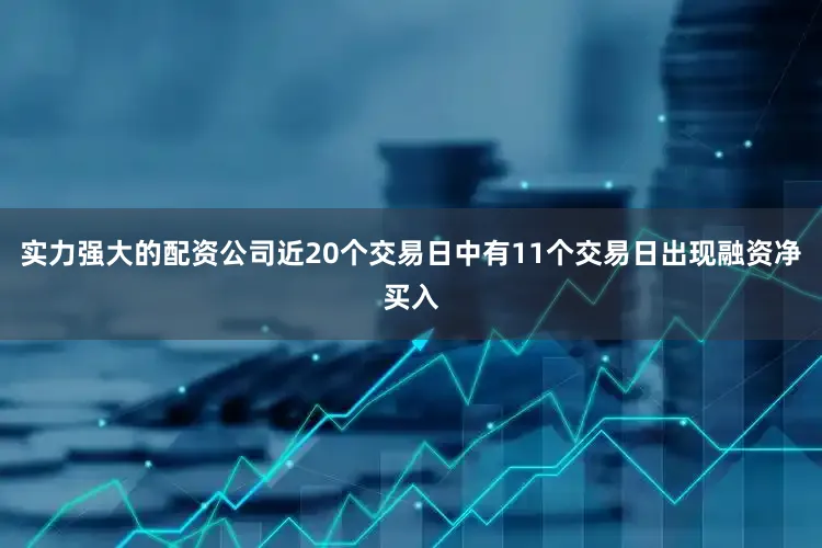 实力强大的配资公司近20个交易日中有11个交易日出现融资净买入