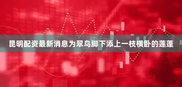 昆明配资最新消息为翠鸟脚下添上一枝横卧的莲蓬